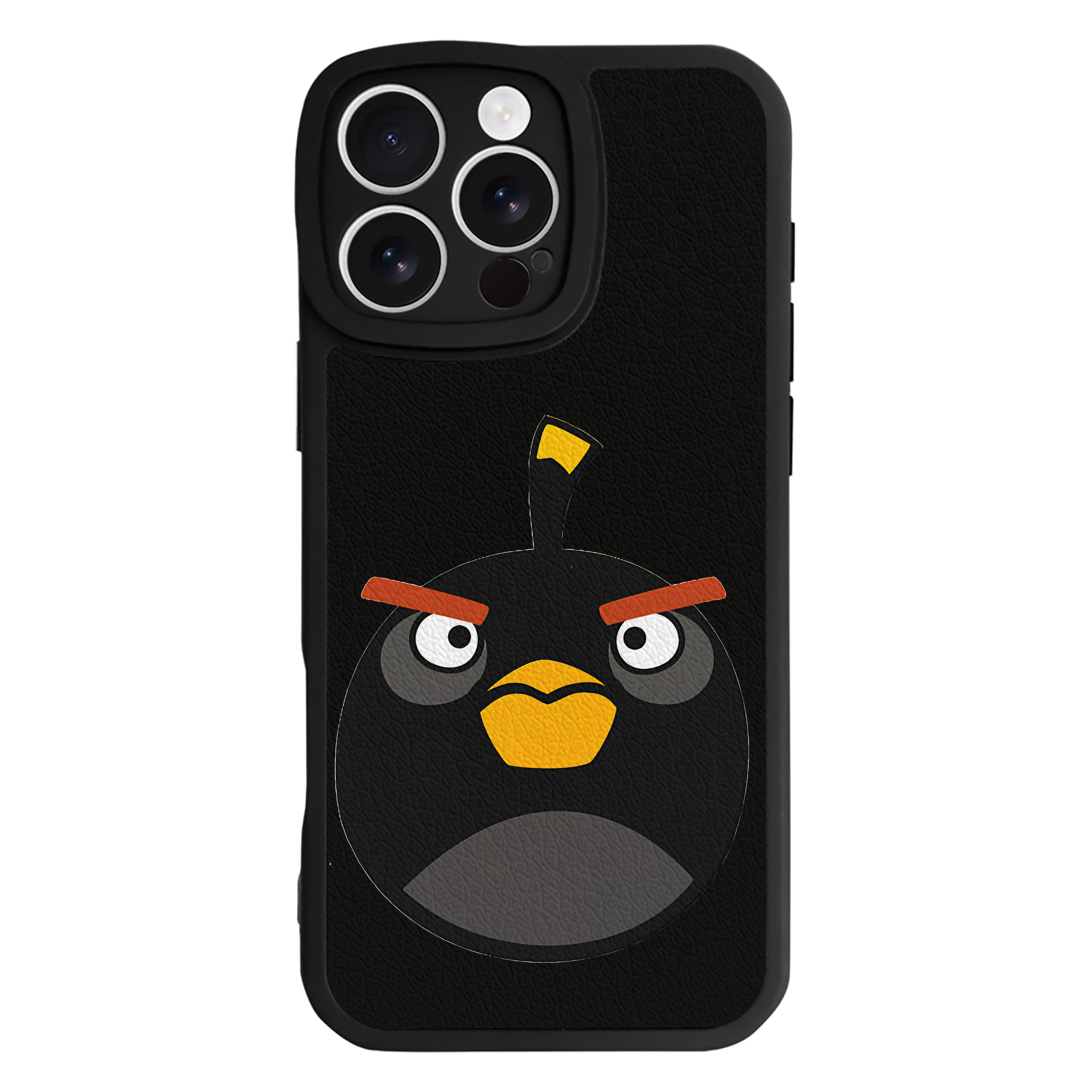 （画像用） Angry Birds アングリーバード 【iPhone 16シリーズ対応】シリコンスマホケース（レザー調） 材質：シリコン